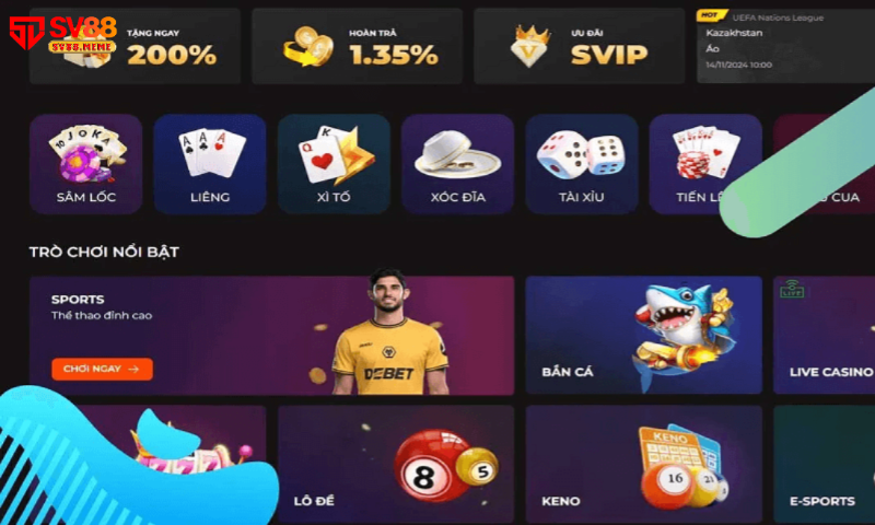 Thông tin tổng quan về casino online Sv88