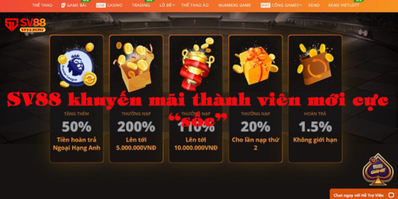 Khuyến mãi chào mừng thành viên mới
